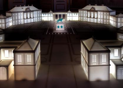 Amalienborg slotsplads model