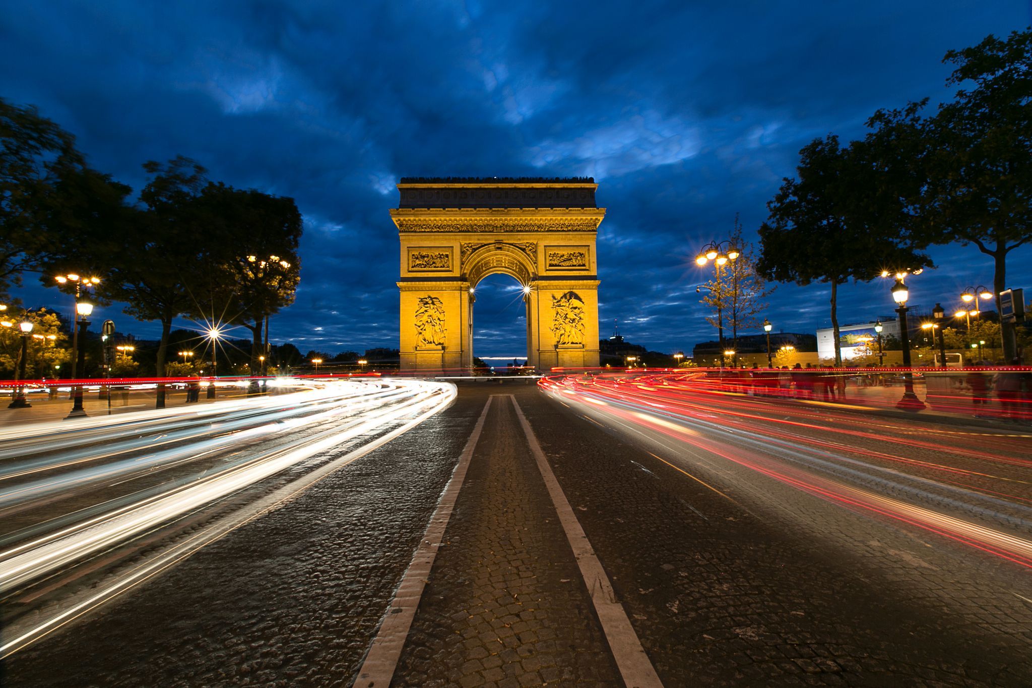 Arc de Triomphe, Street View, Paris, France