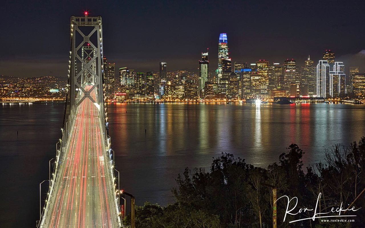 Bay Bridge from Treasure Island, USA