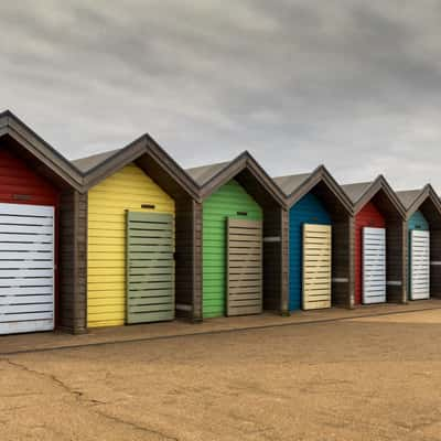 Blyth Beach huts, United Kingdom