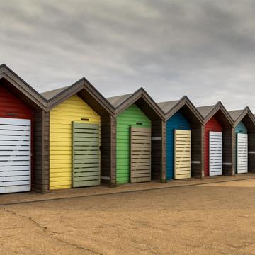 Blyth Beach huts, United Kingdom