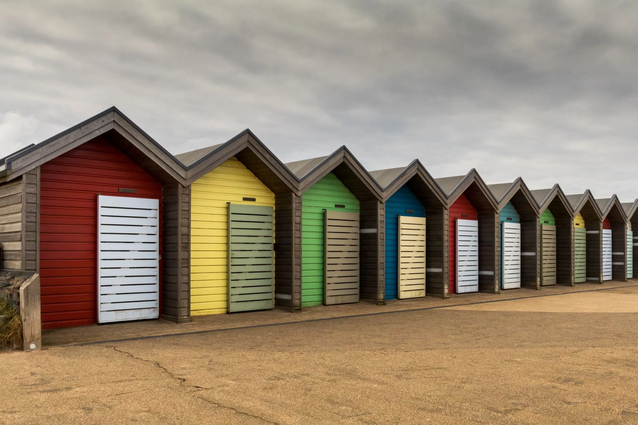 Blyth Beach huts, United Kingdom