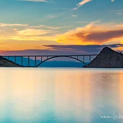 Bridge to island of Krk, Croatia