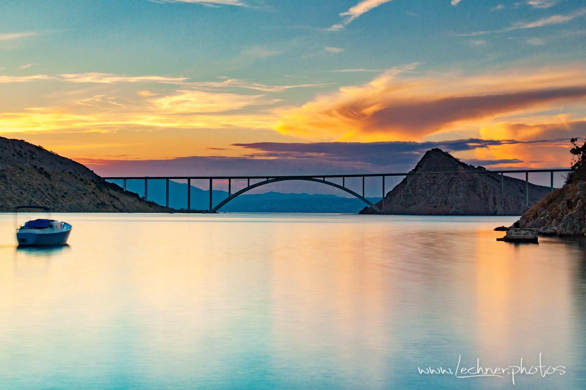Bridge to island of Krk, Croatia