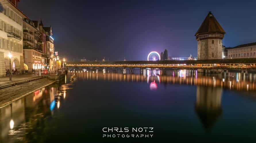 Kapellbridge Lucerne - from Rathaussteg