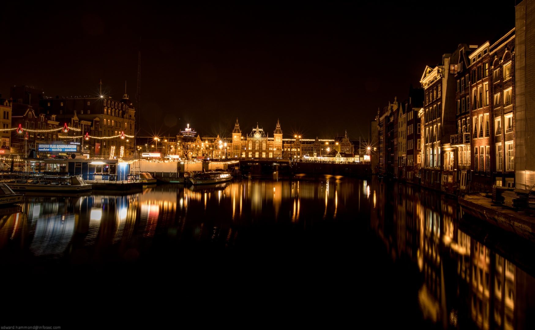 View of Central Station, Amsterdam, Netherlands