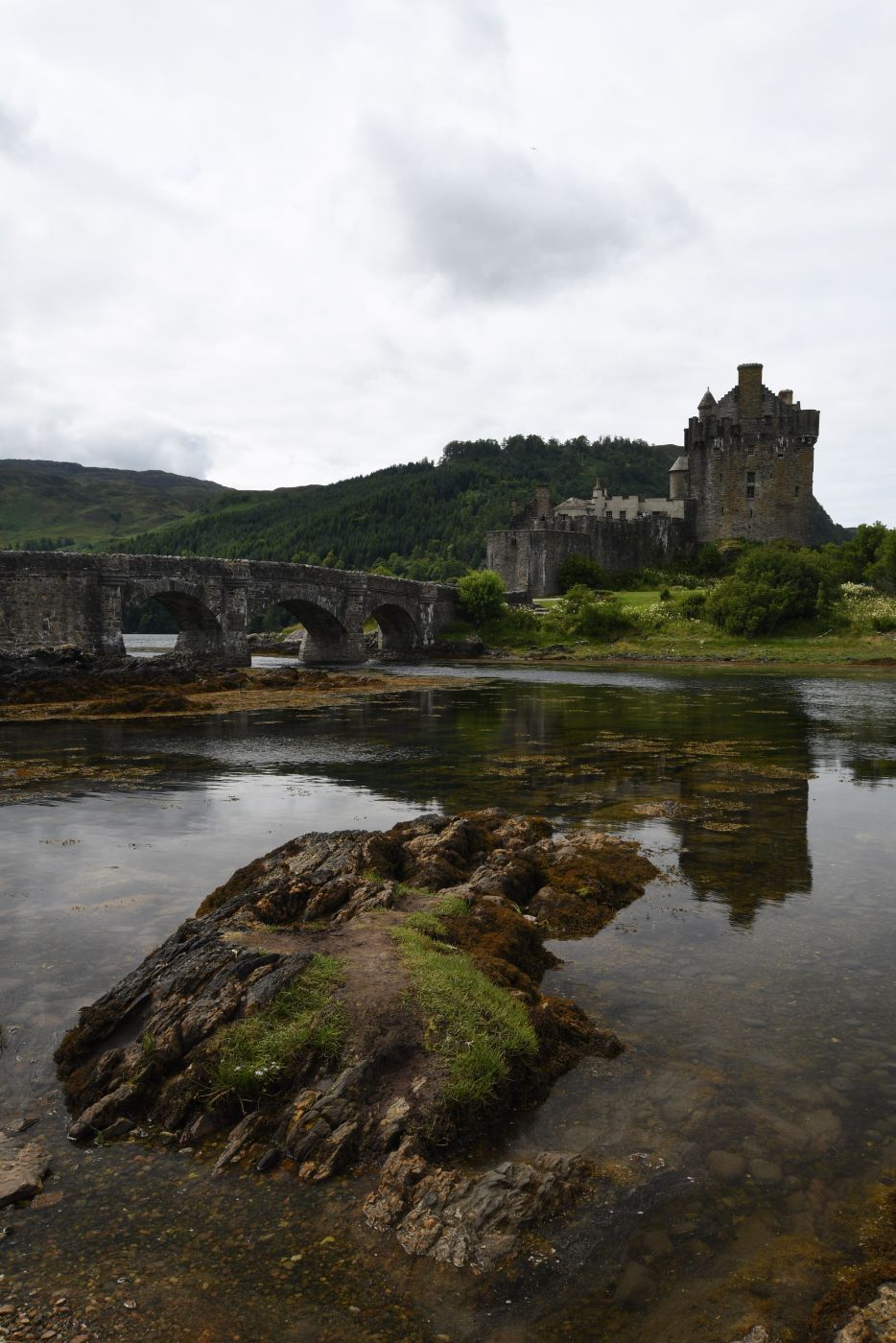 Side view II of Eilean Donan Castle, Scotland, United Kingdom