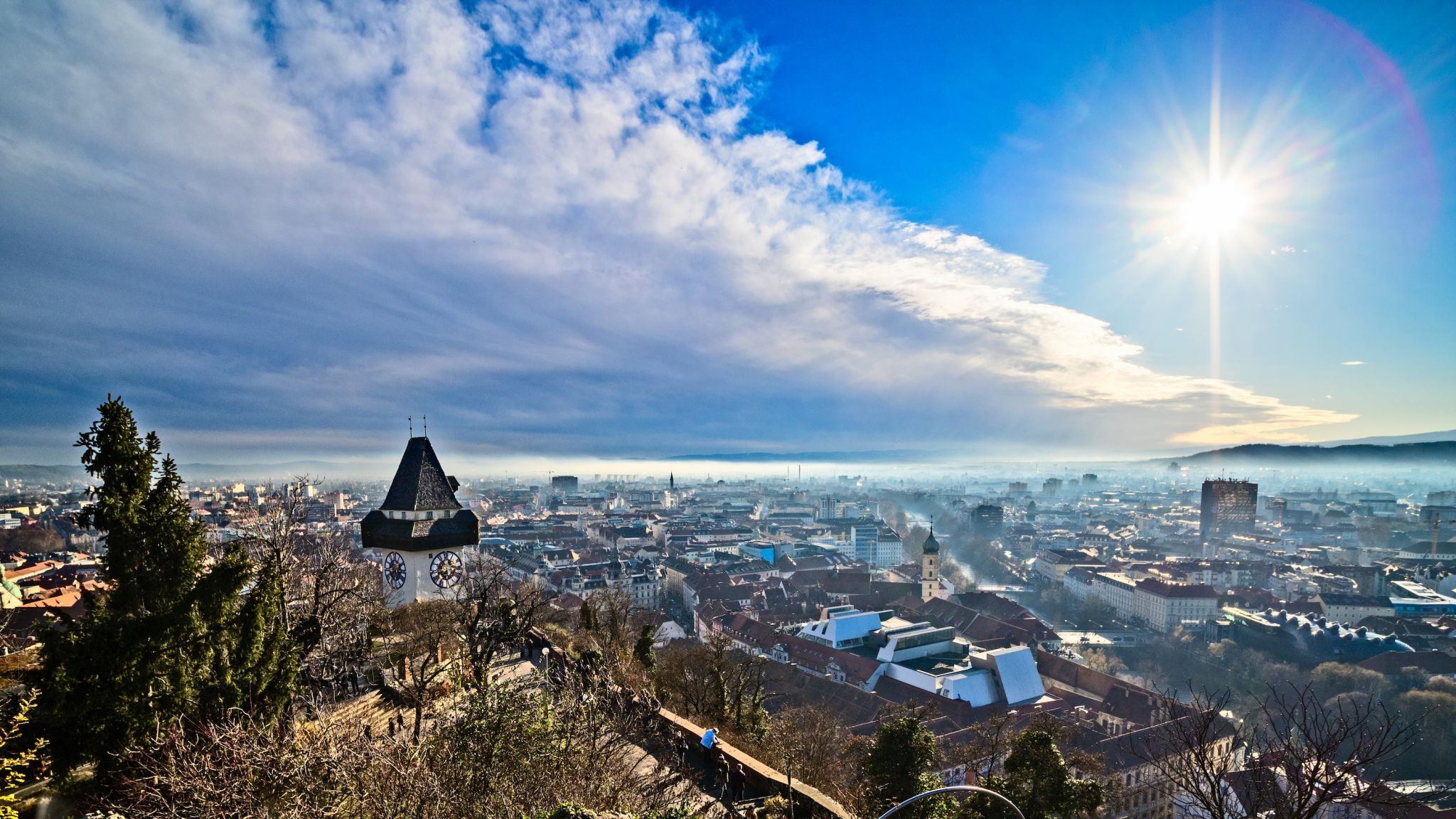 Graz, Schlossberg, Uhrturm, Austria
