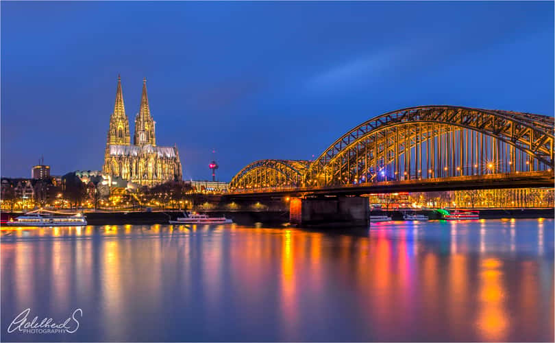 Hohenzollern Bridge with Cologne Cathedral, Cologne