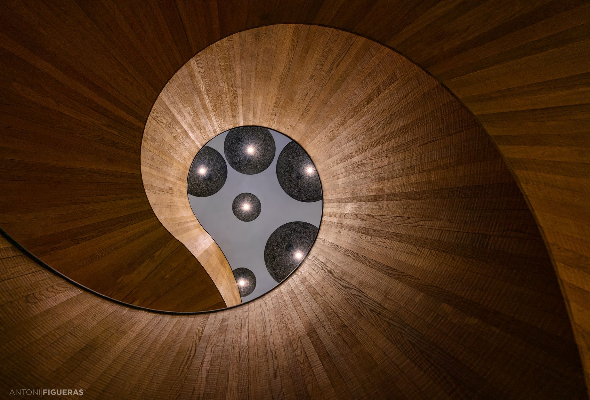 Staircase of Hotel Citizen M, London, United Kingdom