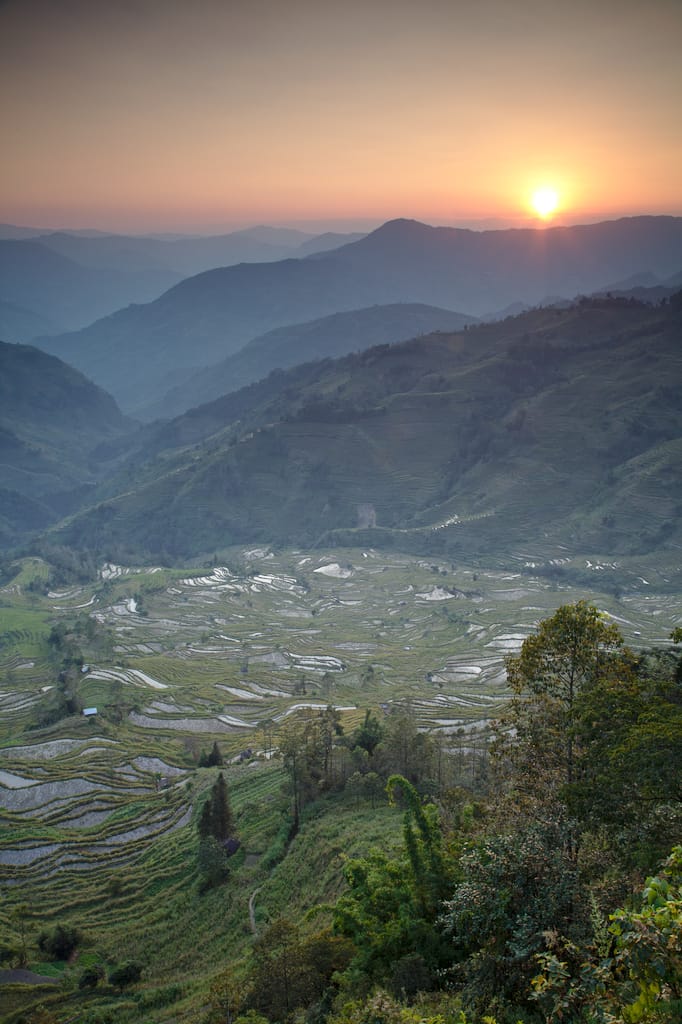 Laohuzi Terraced Rice Fields, China