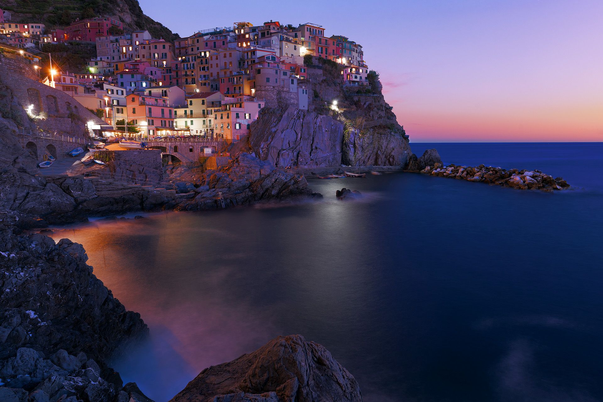 Manarola in the morning, Cinque Terre, Italy