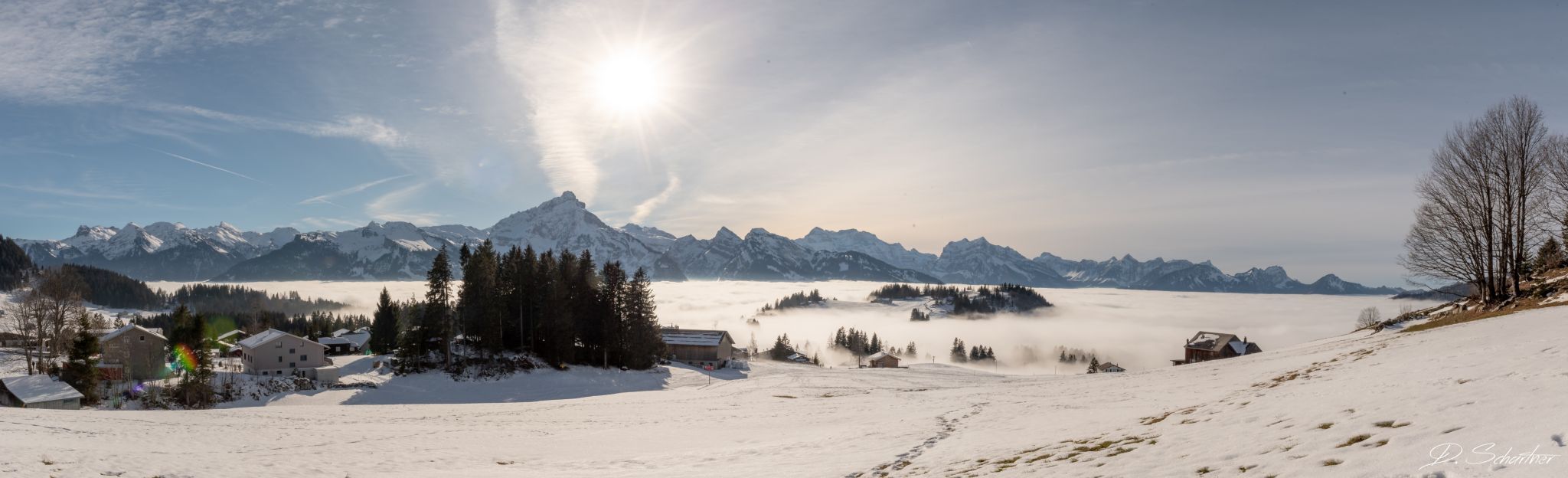 Panorama view Arvenbüel, Switzerland