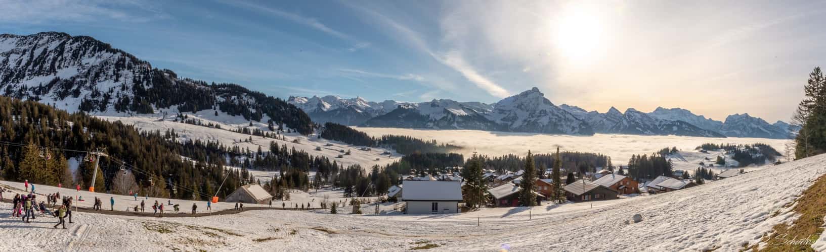 Panorama view Arvenbüel