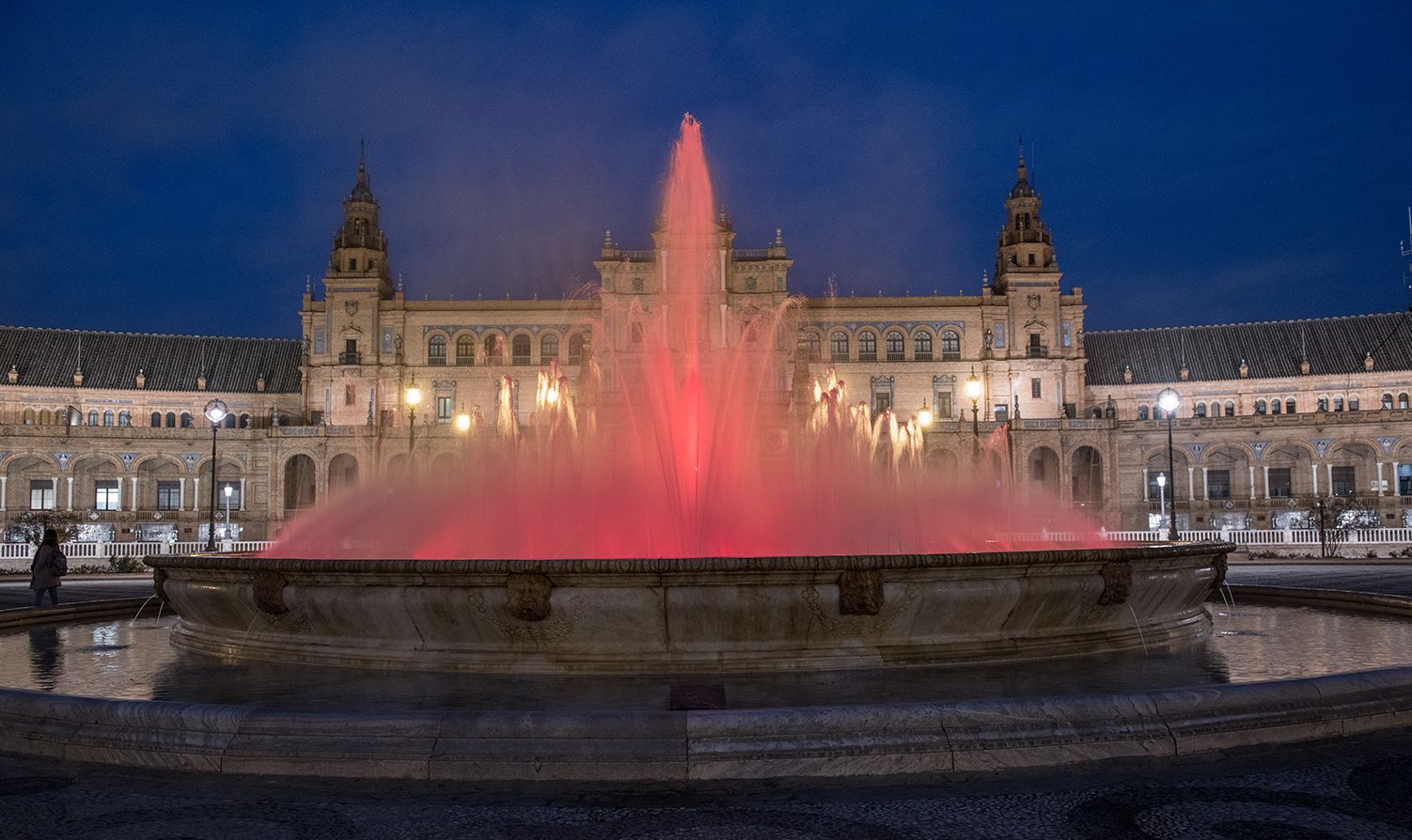 Fountain of the Plaza de España, Seville, Spain