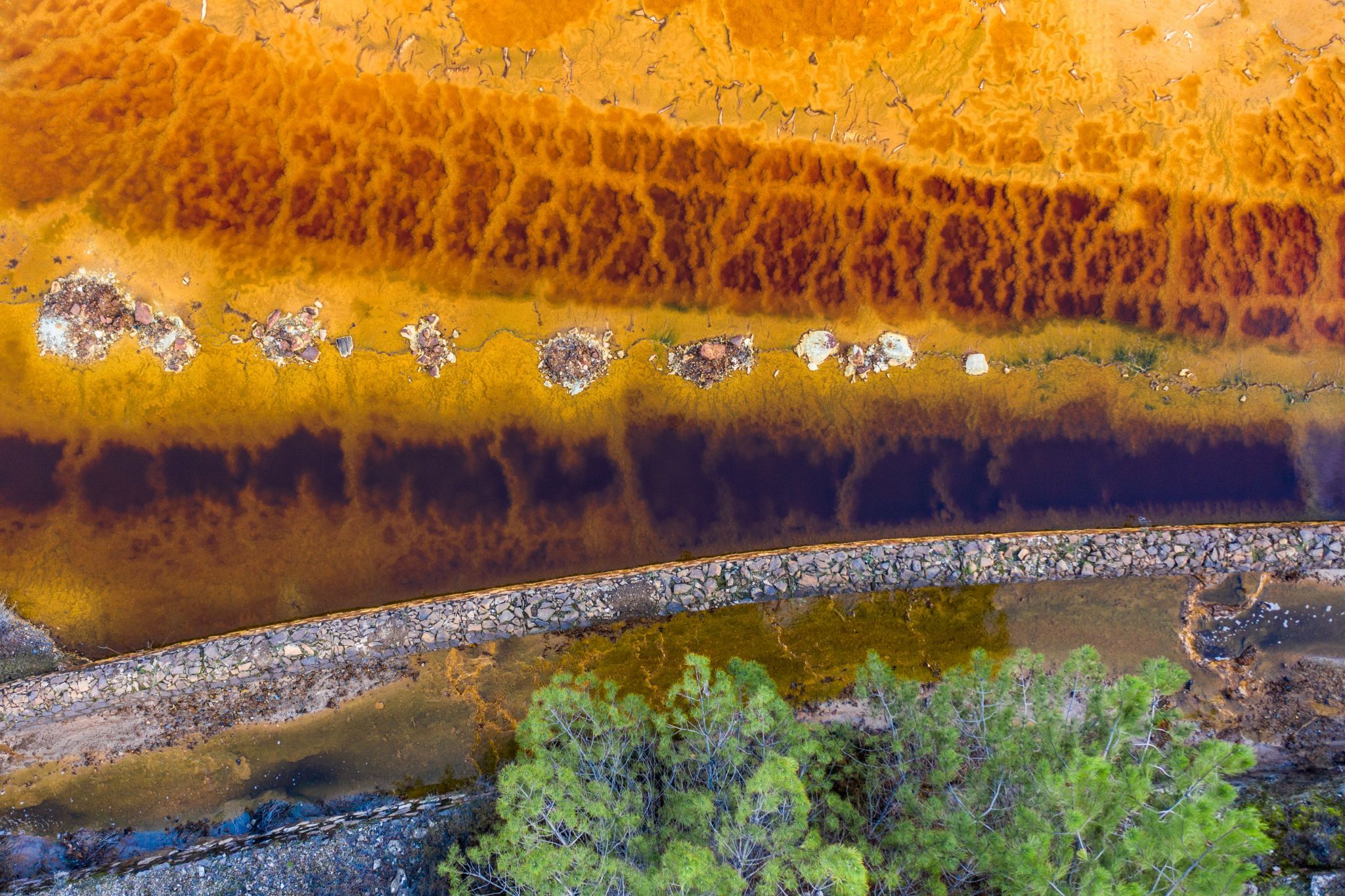 Rio Tinto in an abandoned mine, Spain