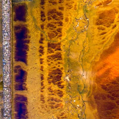 Rio Tinto in an abandoned mine, Spain