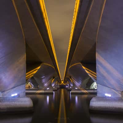 Esplanade & Jubilee Bridge Reflection, Singapore