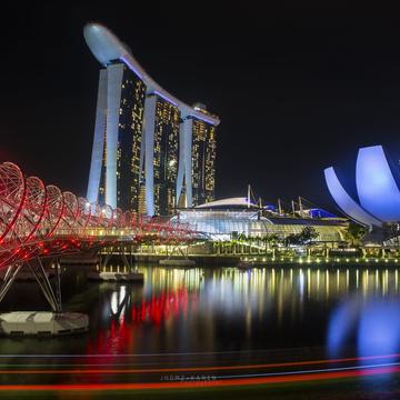 Marina Bay Sands at the blue hour, Singapore, Singapore