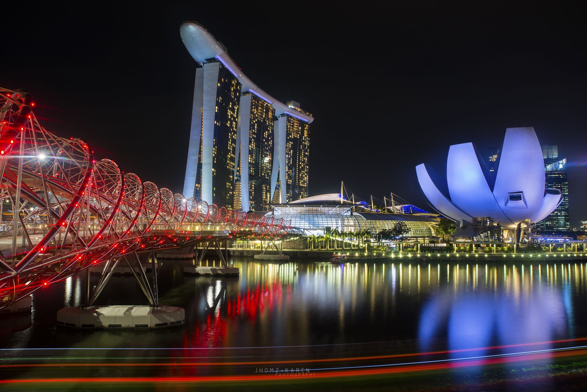 Marina Bay Sands at the blue hour, Singapore, Singapore