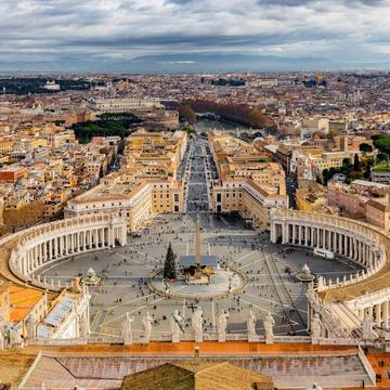 Panorama of Rome from St. Peter's Basilica, Vatican City State
