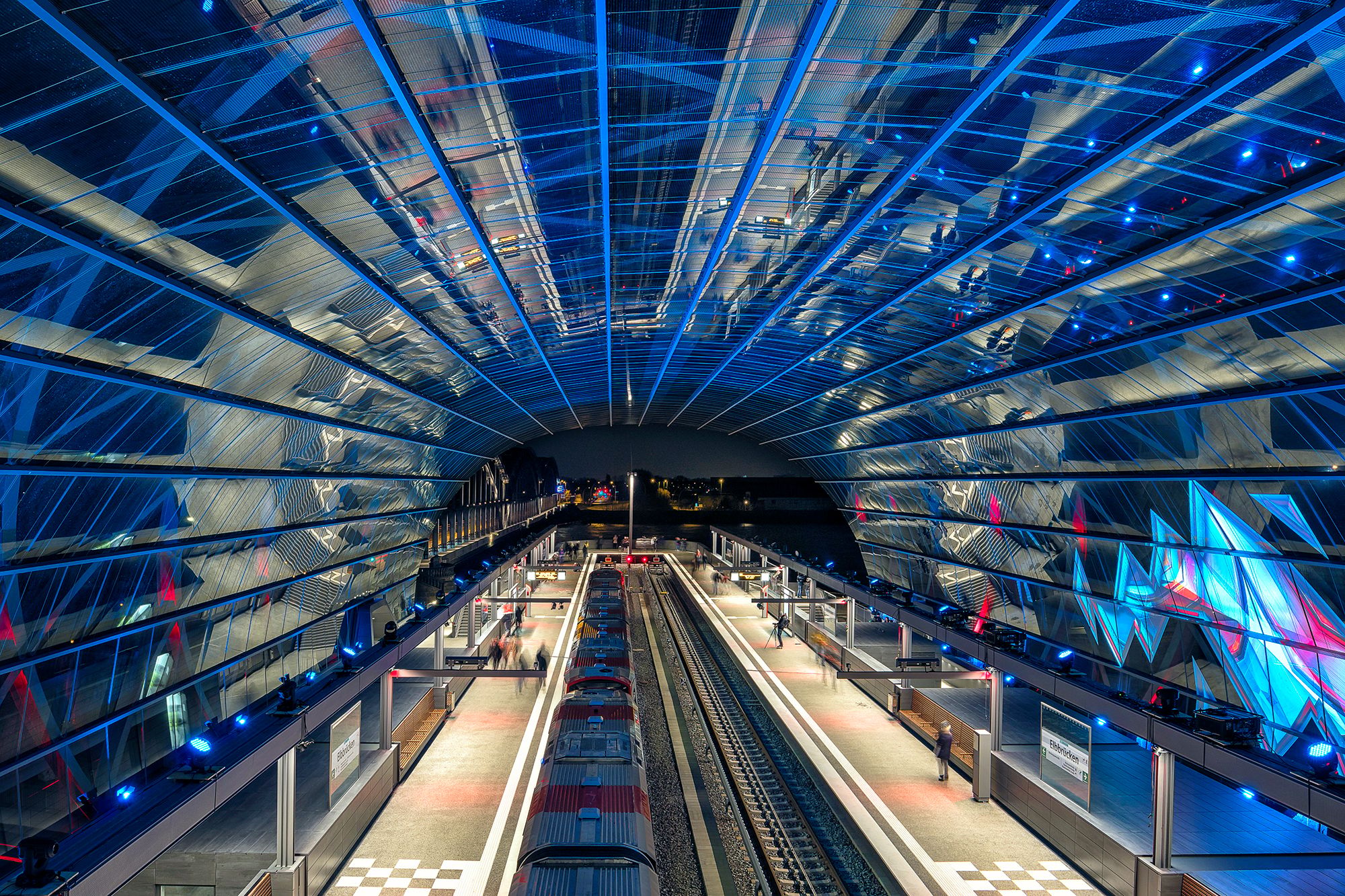 U4 Station Elbbridge, Hamburg, Germany