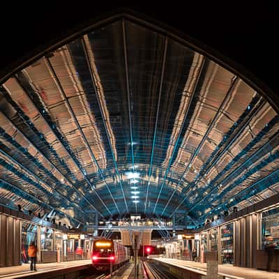 Subway station 'Elbbrücken', Hamburg, Germany