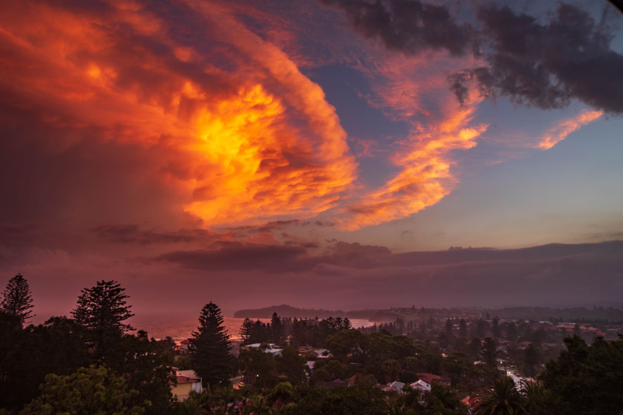 Sunset after the storm Mona Vale, Australia