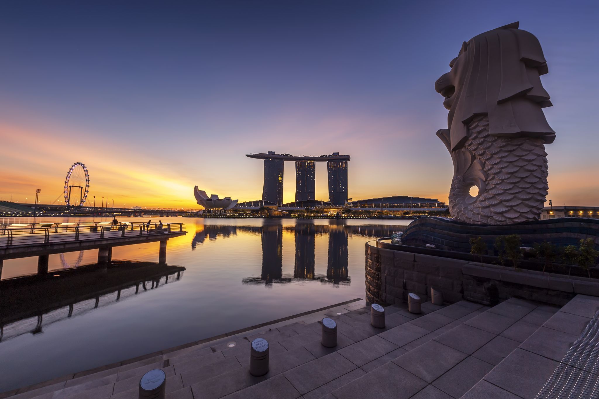 Close-up of the Merlion, Singapore