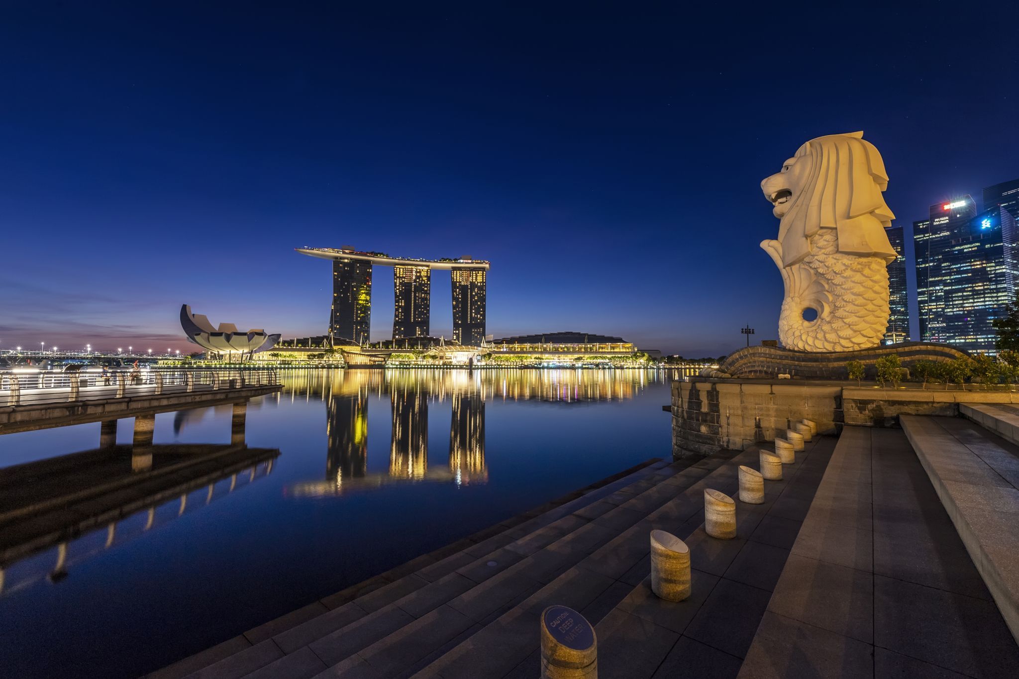 Close-up of the Merlion, Singapore