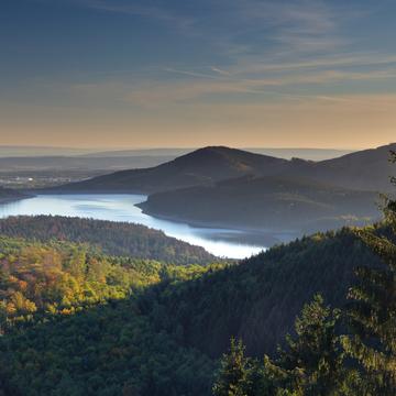 View from Borberg towards Granetalsperre, Germany
