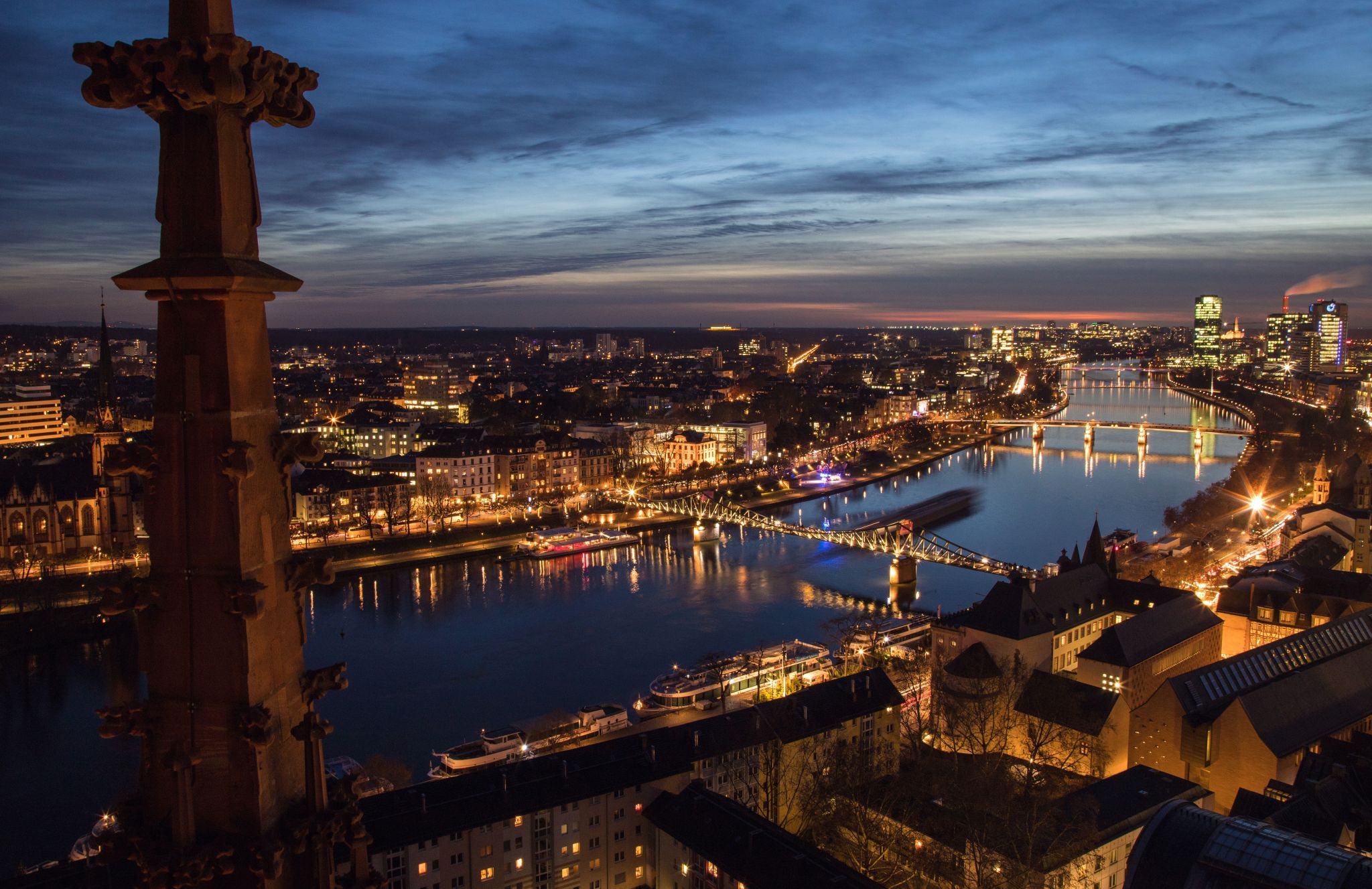 View from Frankfurt Cathedral 'St. Bartholomew', Germany