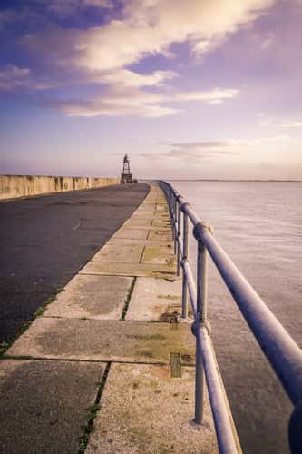 Wilhelmshaven mole at sunrise