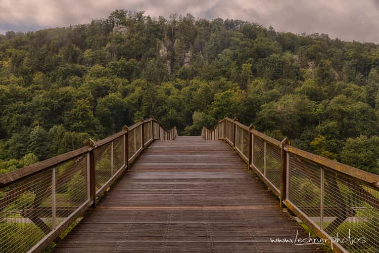 Wooden Passenger Tatzlwurm Bridge near Essing