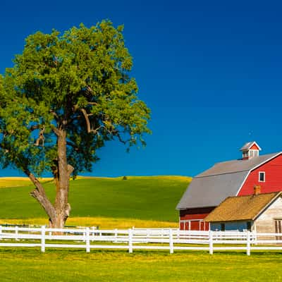 A Palouse Red Barn, USA