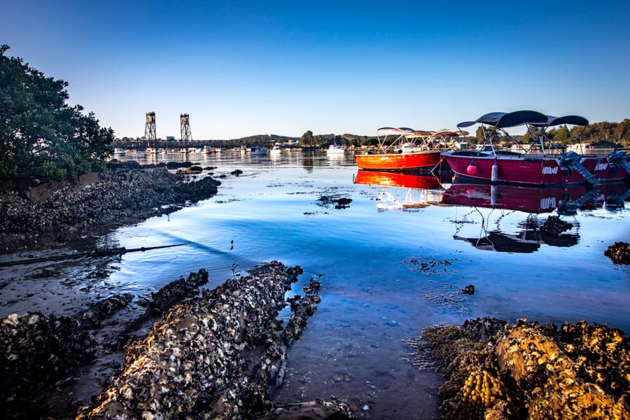 Bateman's Bay bridge & Oysters NSW, Australia