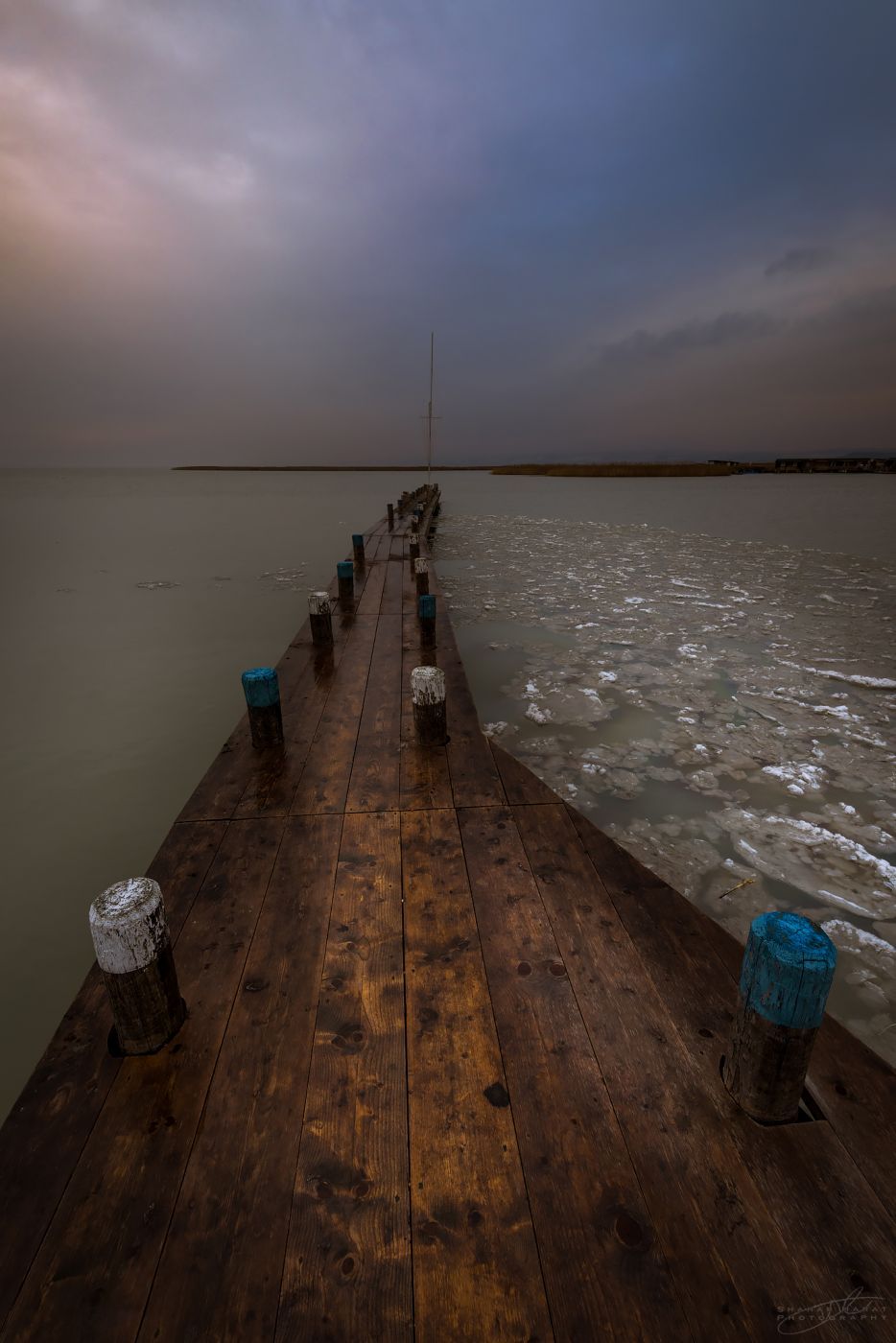 Beach at lake neusiedlersee, Austria