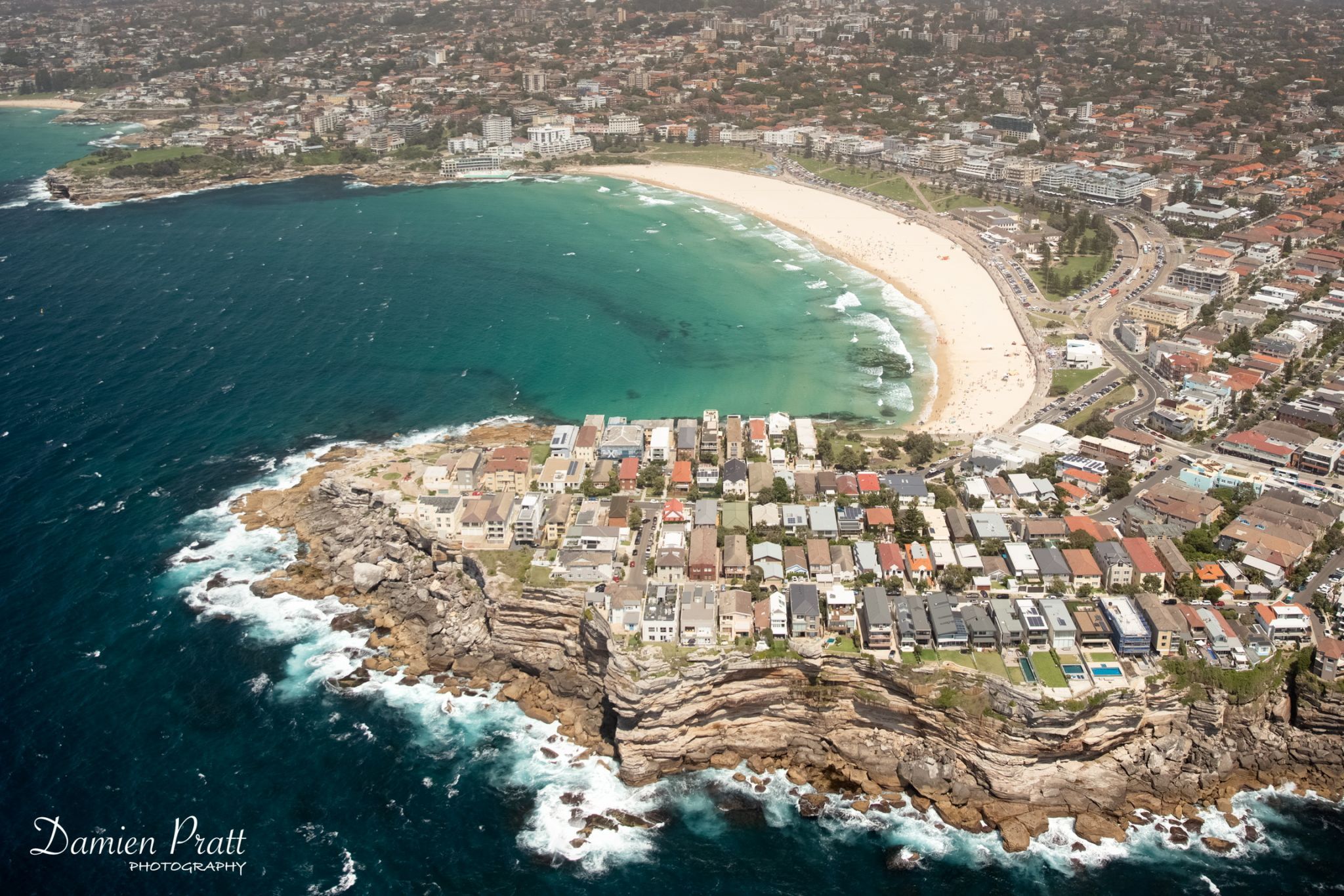 Bondi Beach aerial, Australia