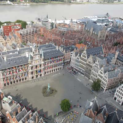 Cathedral our Lady Tower's view, Belgium