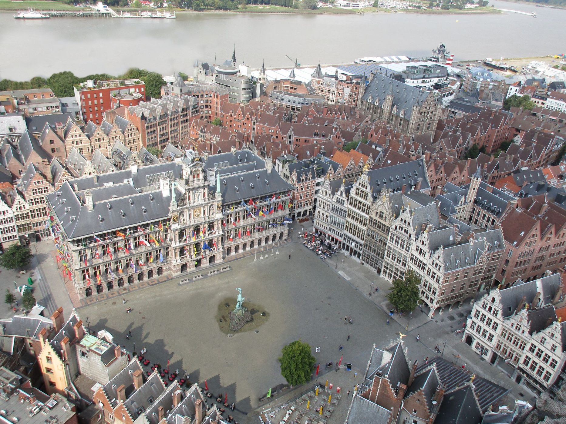 Cathedral our Lady Tower's view, Belgium