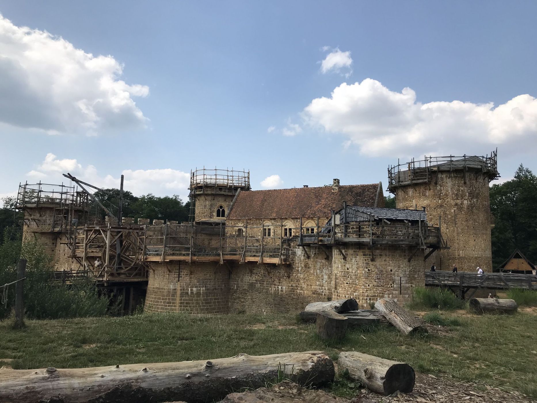 Medieval chateau of Guedelon, France