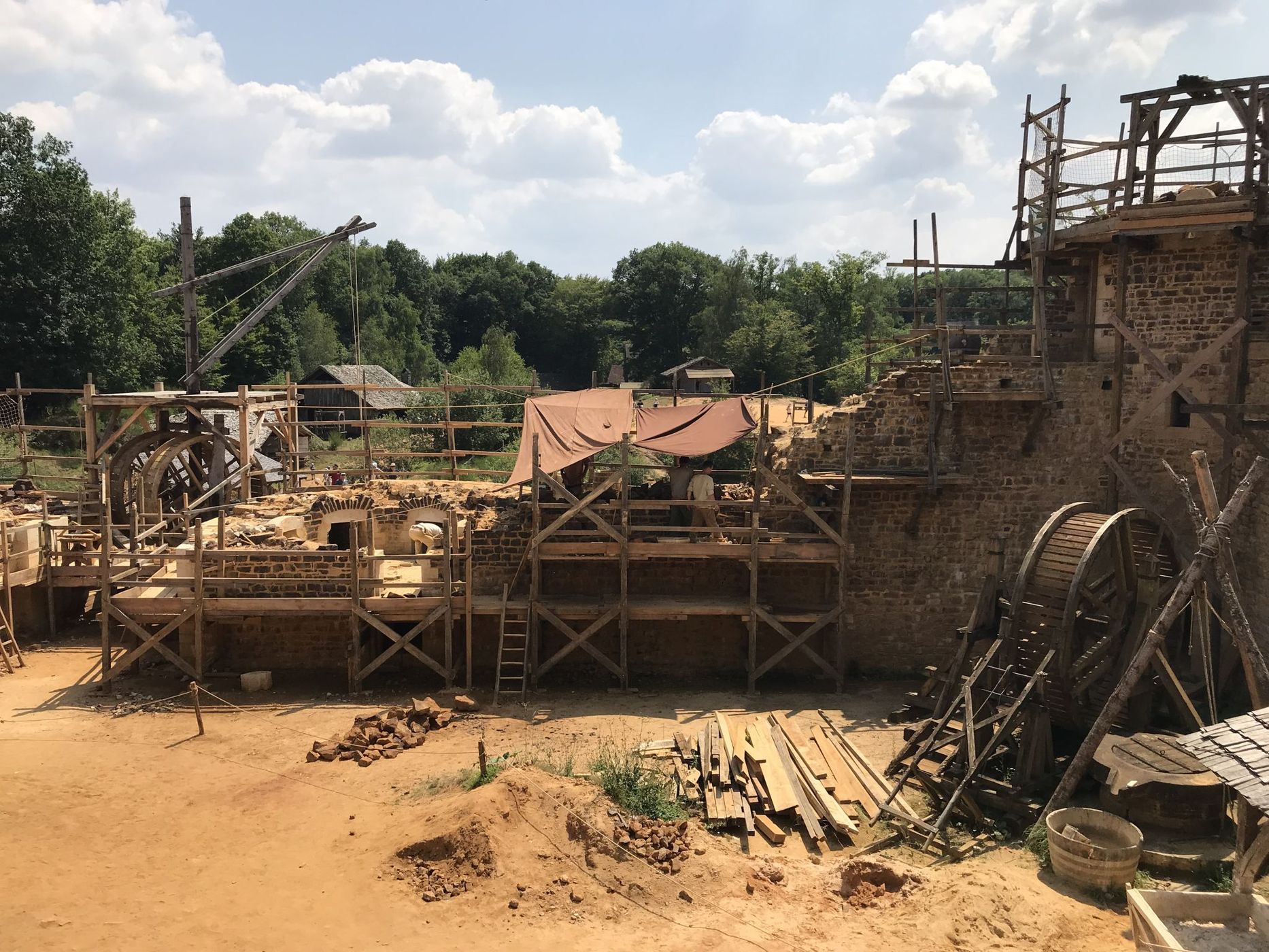 Medieval chateau of Guedelon, France