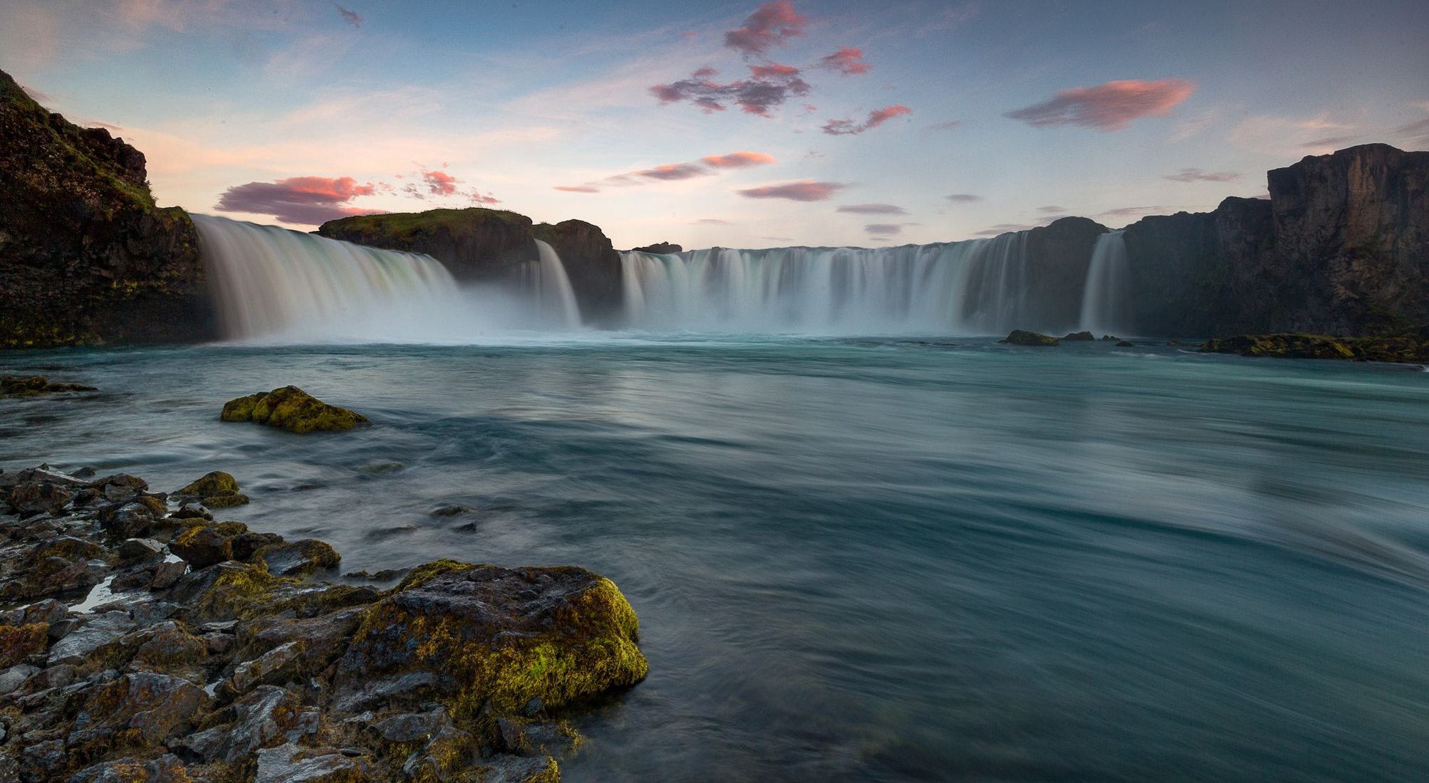 Goðafoss, South side view, Iceland