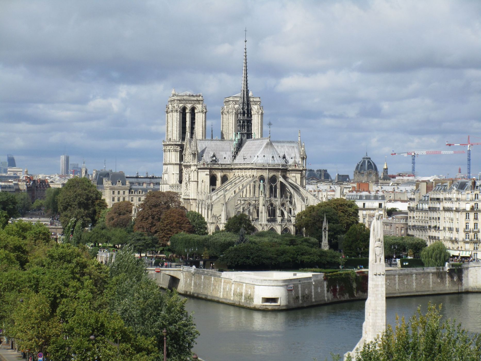 Institut du monde arabe roof's view, France