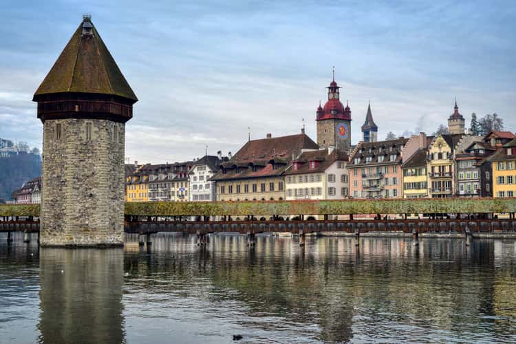 Kapellbrücke from Seebrücke