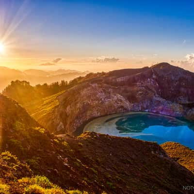 Kelimutu volcano, Indonesia