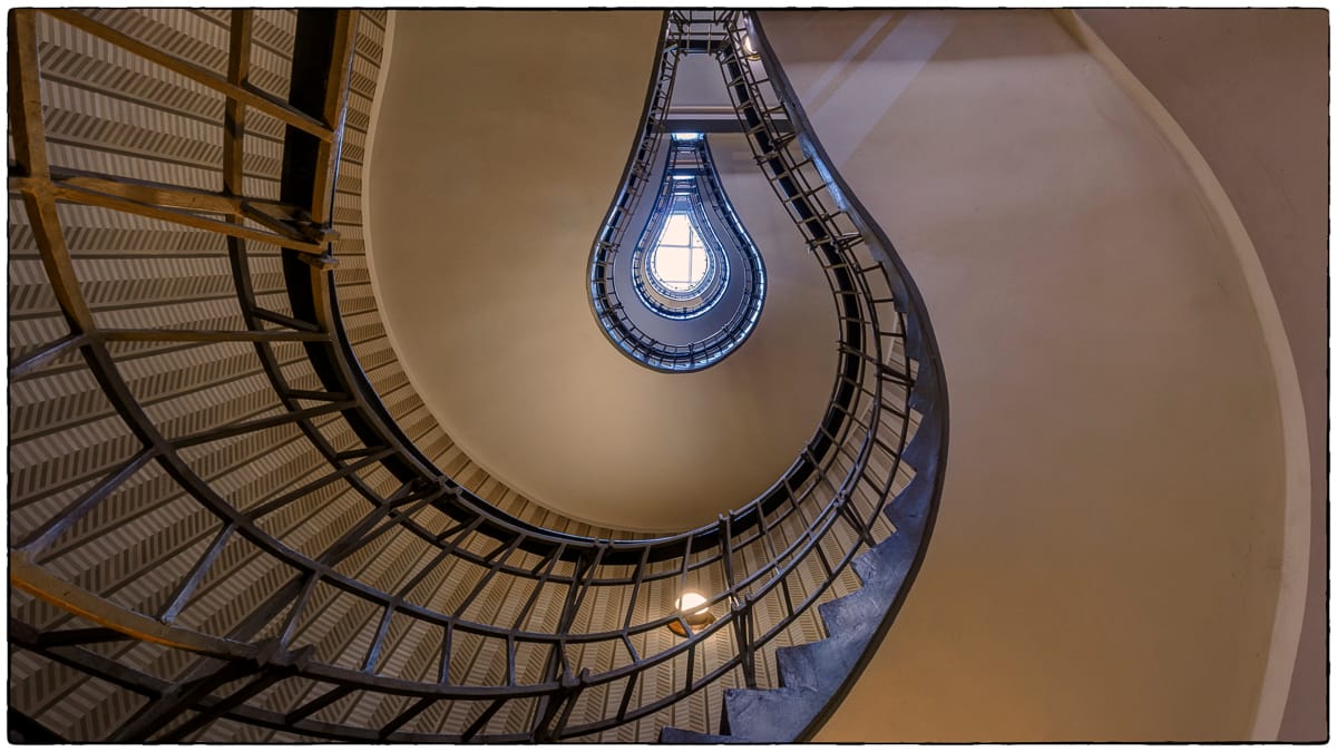 Light bulb staircase, Prague, Czech Republic