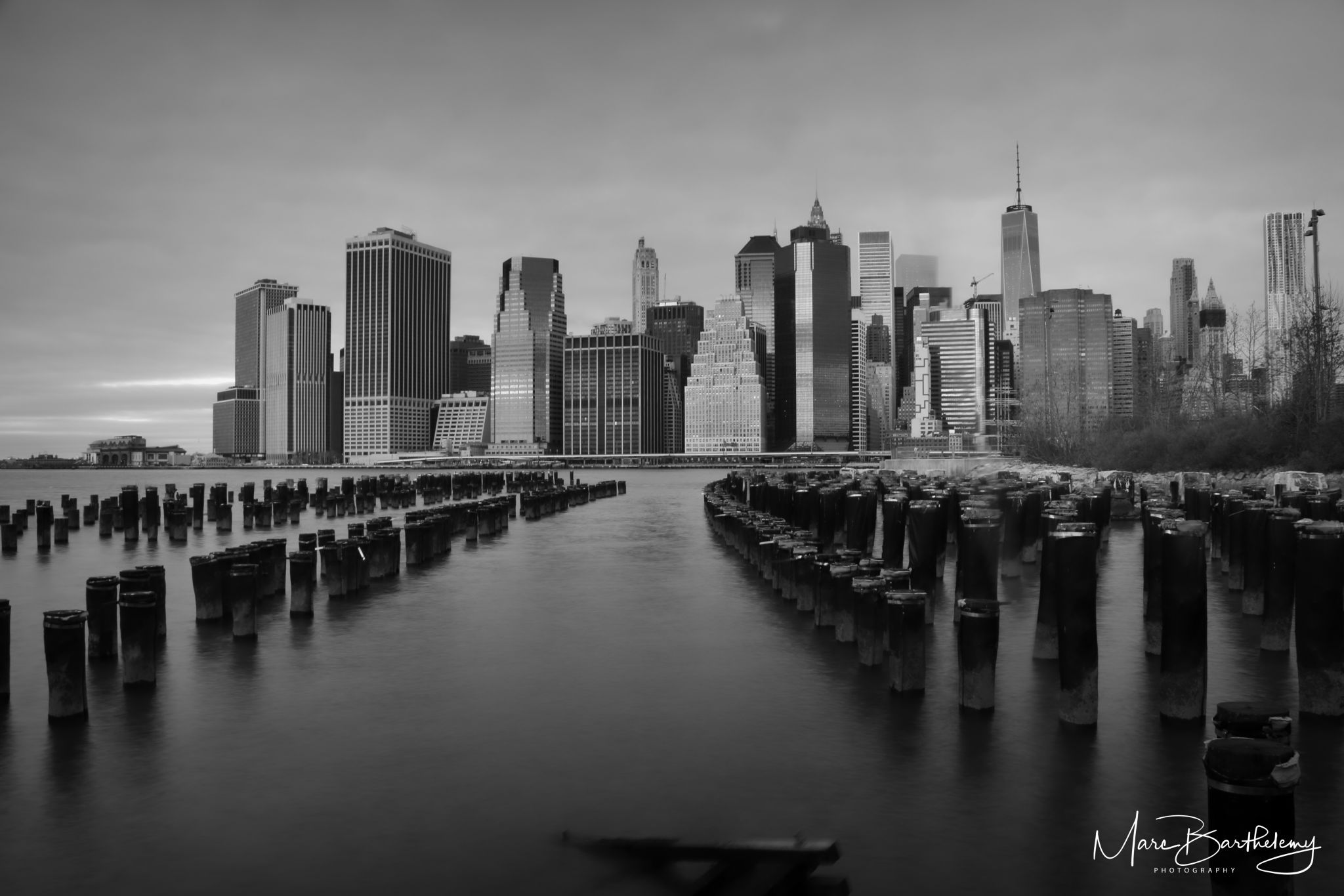 New York City Skyline from Pier 1, Brooklyn, USA