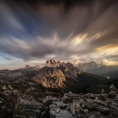 View to the Cima di Eötvös, Italy