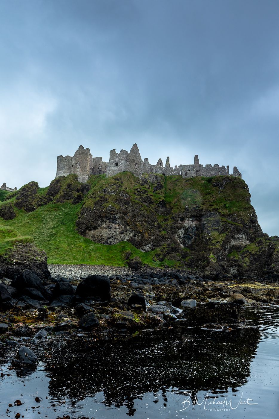 Ocean view towards Dunluce Castle, United Kingdom